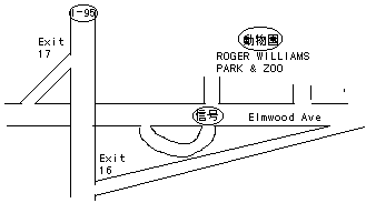 動物園付近の地図