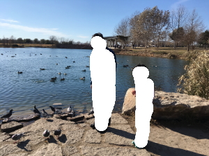 シンカリーのすぐ横にある湖